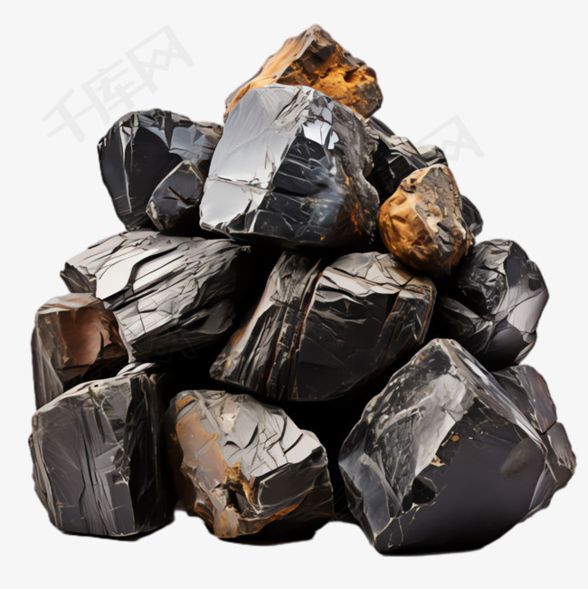 礦石金屬元素立體免摳圖案素材圖片 描繪大地的璀璨寶藏